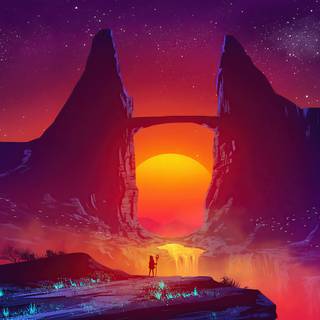 4k landscape art wallpaper