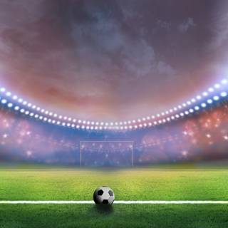 Football field 4k wallpaper