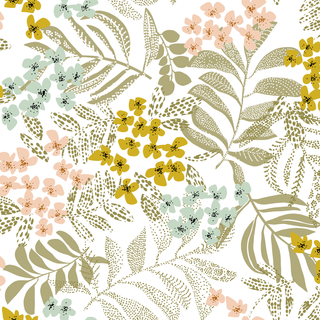 Autumn pastel patterns wallpaper