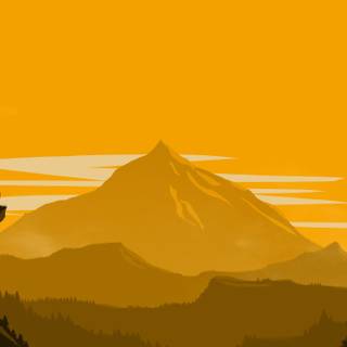 Yellow desktop 4k wallpaper