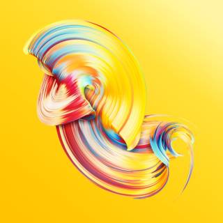 Yellow desktop 4k wallpaper