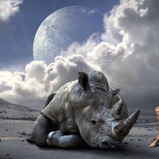Rhinoceros 4k wallpaper