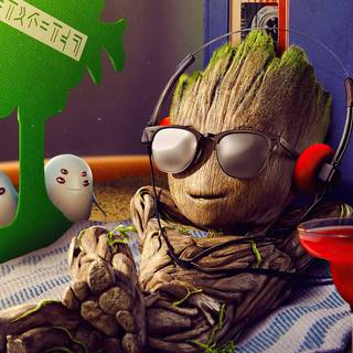 Baby Groot desktop wallpaper