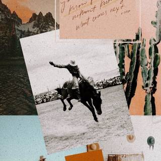 Aesthetic girl Western phone wallpaper