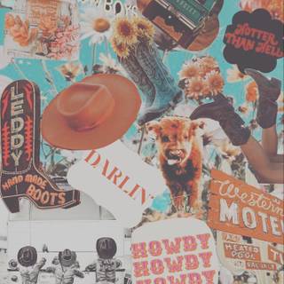 Aesthetic girl Western phone wallpaper