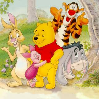Pooh Bear and friends wallpaper