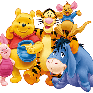 Pooh Bear and friends wallpaper