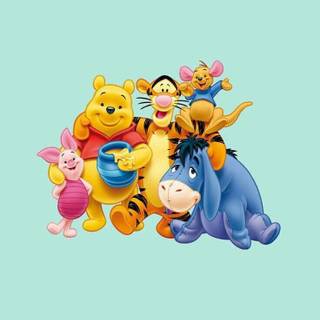 Pooh Bear and friends wallpaper