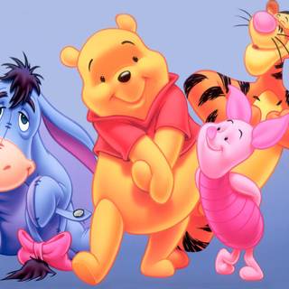 Pooh Bear and friends wallpaper