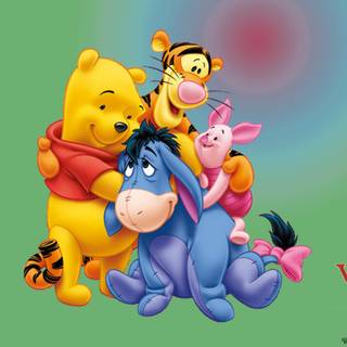 Pooh Bear and friends wallpaper