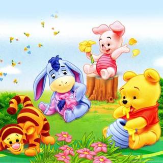 Pooh Bear and friends wallpaper