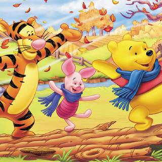 Pooh Bear and friends wallpaper