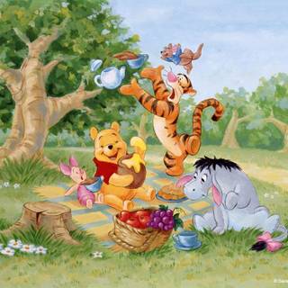 Pooh Bear and friends wallpaper