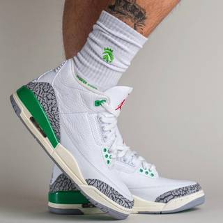 Lucky Green Jordan 4 wallpaper