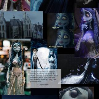 Corpse Bride and The Nightmare Before Christmas wallpaper
