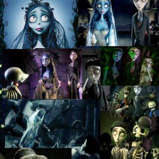 Corpse Bride and The Nightmare Before Christmas wallpaper