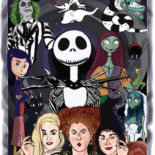 Corpse Bride and The Nightmare Before Christmas wallpaper