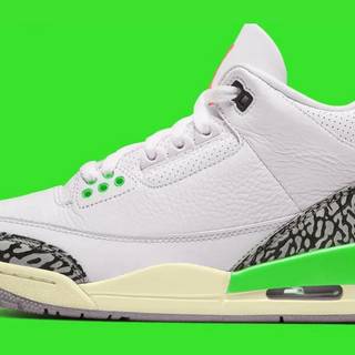 Lucky Green Jordan 4 wallpaper