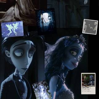 Corpse Bride and The Nightmare Before Christmas wallpaper