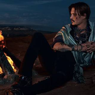 Johnny Depp Dior wallpaper