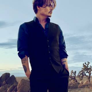Johnny Depp Dior wallpaper