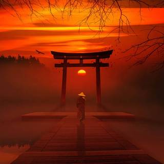 Japanese Torii Gate wallpaper