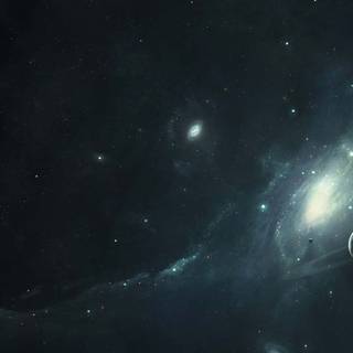 Universe black wallpaper