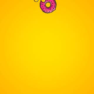 Simpsons donut wallpaper