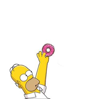 Simpsons donut wallpaper
