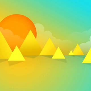 Desktop shape wallpaper