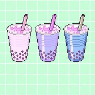 Green boba wallpaper