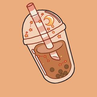 Cartoon boba wallpaper