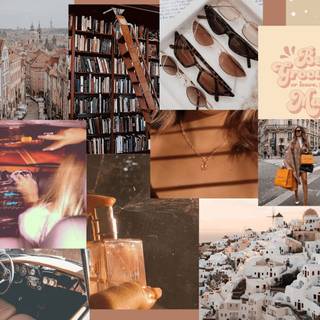 Fall desktop collage wallpaper