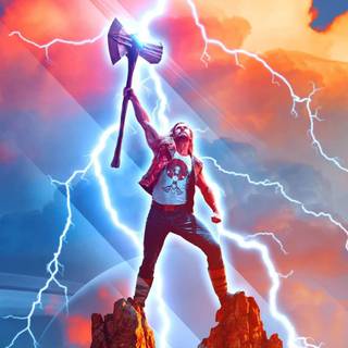 Thor logo 4k wallpaper