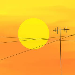 4k orange minimalist wallpaper