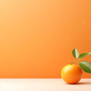 4k orange minimalist wallpaper