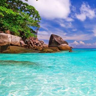 Beach 4k mobile wallpaper