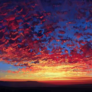 Red sky 4k wallpaper