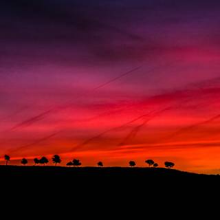 Red sky 4k wallpaper