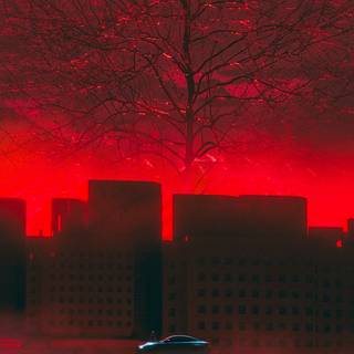 Red sky 4k wallpaper