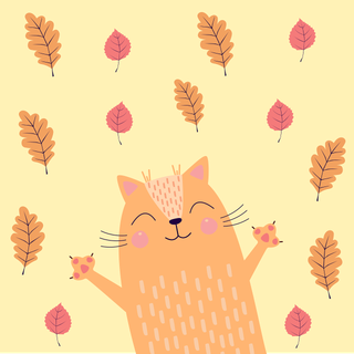 Cute cats autumn wallpaper