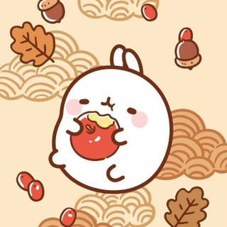 Autumn Molang wallpaper