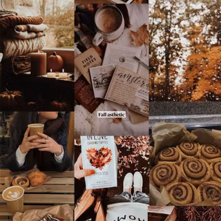 Autumn collage iPhone wallpaper