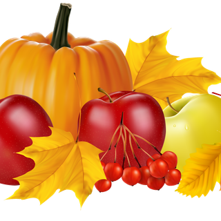 Cartoon autumn fruit wallpaper