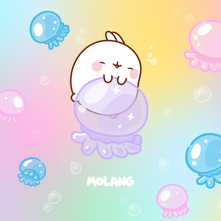 Molang pink wallpaper