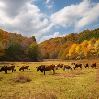 Cow autumn wallpaper