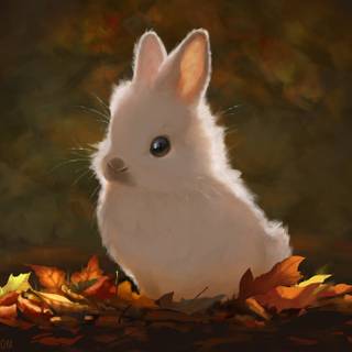 Bunny autumn wallpaper