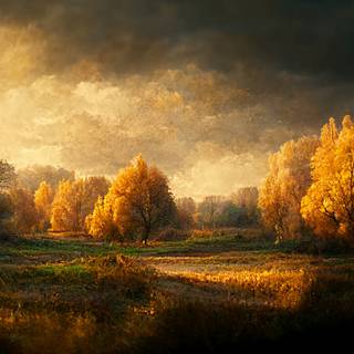 Rainy autumn day wallpaper