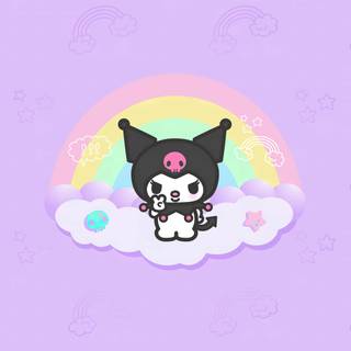 Kuromi purple wallpaper