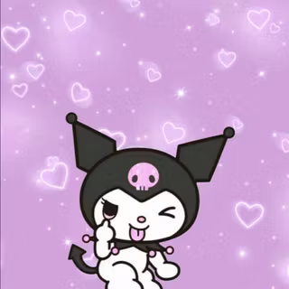 Kuromi purple wallpaper